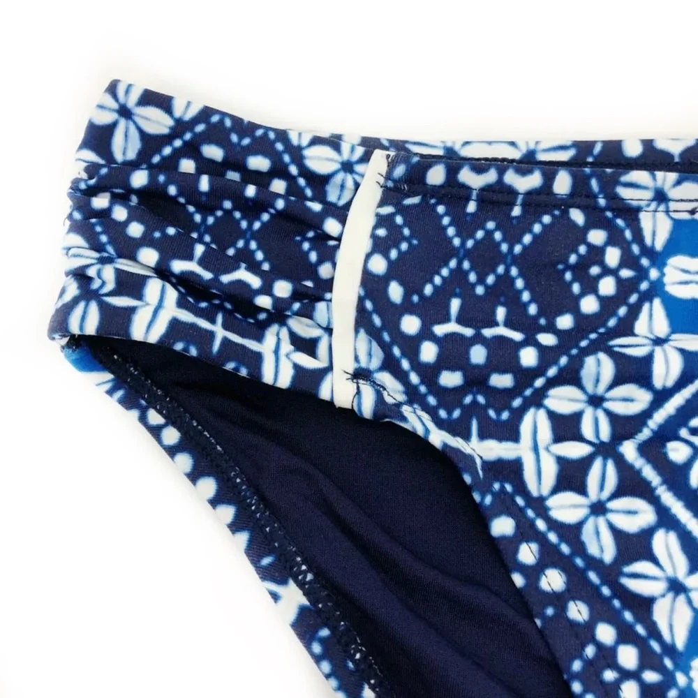 Tommy Bahama Cowrie High-Waist Shirred Side Tab Bikini Bottoms - Picture 9 of 10